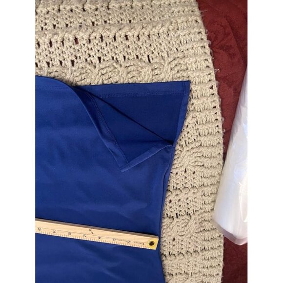 Susan Graver Essentials 1X Blue‎ 3/4 Sleeve Top - Picture 8 of 12